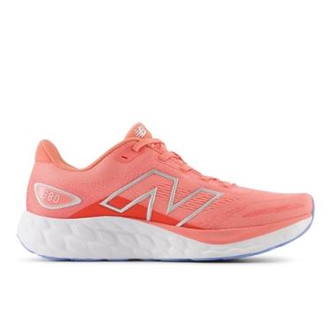 Imagem de New Balance Tênis de corrida feminino Fresh Foam 680 V8, Sunfade Red/Drift Red/Silver Metallic, 38