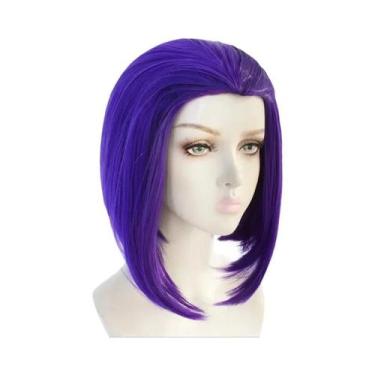 Imagem de Fantasia Cosplay Raven Teen Titans - Capa Roxa com Capuz e Body, BR-P,