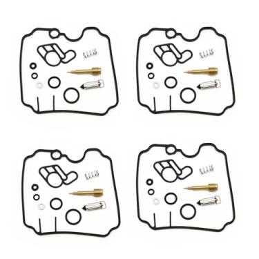 Imagem de Kit de reparo de carburador de motor de motocicleta Parafuso de ar de junta de válvula de agulha para XJ600N XJ600S DiversionXJ 600 XJ600 N S 1992-1994 (Auburn)