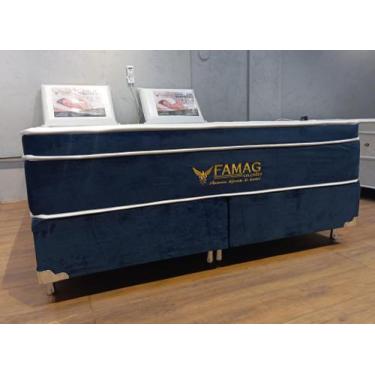 Imagem de Colchão D45 com vibro massagem - Famag Colchões, bege