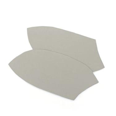 Imagem de Mehoca Painéis de porta frontal de couro capas de apoio de braço para Honda Accord 08-12, 2 peças cinza