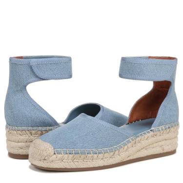 Imagem de Franco Sarto Plataforma Bessa Feminina, Tecido azul jeans, 5
