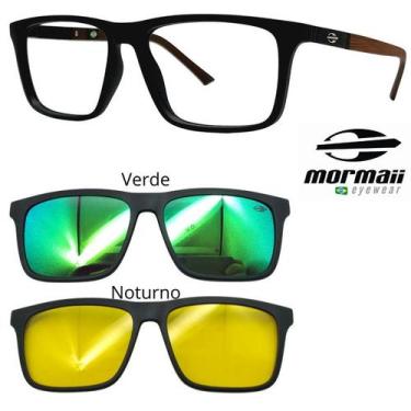 Imagem de Armação de Grau Mormaii Swap 4 6112 AFW com 2 Clipons VN, Afw