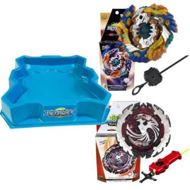 Imagem de Beyblades Geist Fafnir Vs Dead Phoenix - QD Azul - Top Gyro
