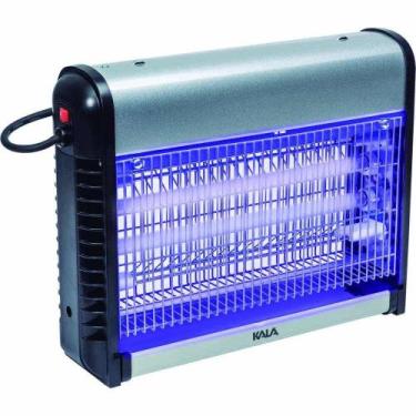 Imagem de Mata Insetos Elétrico Profissional Prata e Preto 16W 127v ou 220v KALA