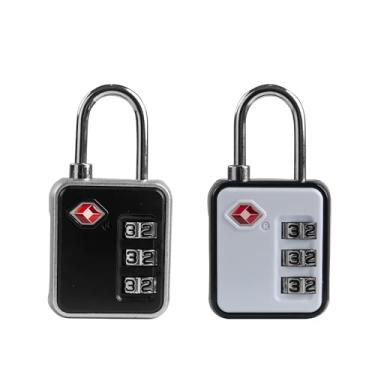 Imagem de UP Security Fechaduras de mala aprovadas pela TSA, pequeno cadeado combinado para armário, mini cadeado combinado, travas TSA para bagagem, armário de academia, zíper de mochila, estojo de arma, lata