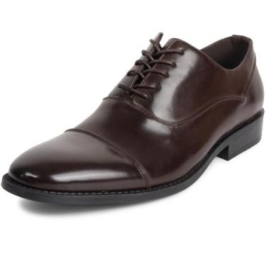 Imagem de Kenneth Cole Sapato Oxford masculino Half Time Unlisted, Marrom, 39