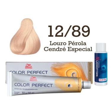 Imagem de Coloração Color Perfect 12/89 Louro Pérola Cendré Especial + Oxidante 