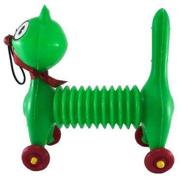 Imagem de Animal de Brinquedo Gato Chorão Sanfonado Com Som Verde - PICA PAU