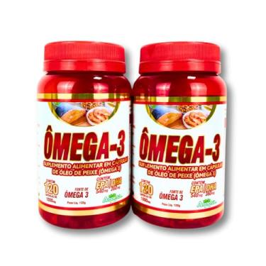 Imagem de Kit 2x Ômega-3 Suplemento Alimentar, 240 Cápsulas, com EPA e DHA