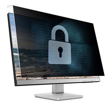 Imagem de HXLXWUSC Tela de privacidade de monitor para monitor, filtro de segurança de tela de computador, película protetora widescreen com redução de luz azul, montagem suspensa, 17-32 polegadas, para