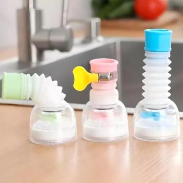 Imagem de Arejador Para Torneira Universal Chuveirinho Giratório 360º Bico Articulado Extensor Flexível para Cozinha e Banheiro