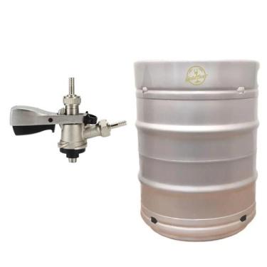 Imagem de Barril Chopp Inox 304 Tipo S 50 Litros + Válvula extratora - GoldBeer