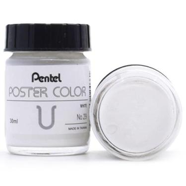 Imagem de Tinta Guache Profissional Pentel Poster Color, 29 BRANCO