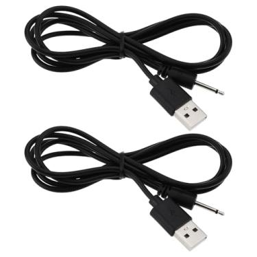 Imagem de ECSiNG 2 cabos USB para carregador DC macho de 2,5 mm, compatível com Derma Pen Dr Pen M8 A1 A6 N2 X5 A6