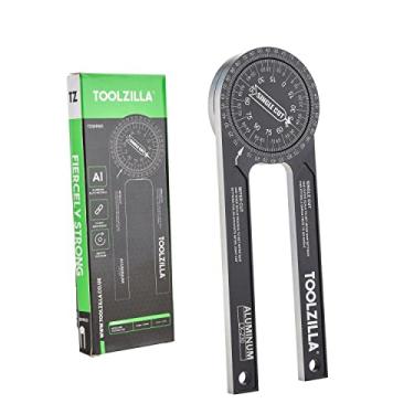 Imagem de Toolzilla Localizador de ângulo de serra de esquadria de alumínio de 17 cm - ferramenta de medição com várias escalas recursos para marcenaria, metalurgia e todo o comércio de edifícios