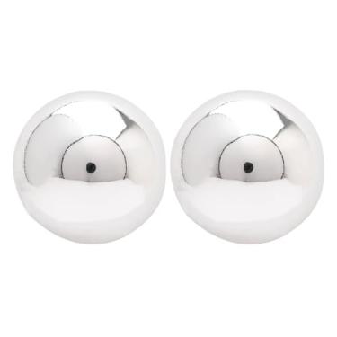 Imagem de I Jewels Brinco de argola de meio círculo banhado a prata para mulheres (E3302S), Free Size, Sem pedra preciosa