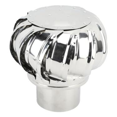 Imagem de Vomeko Rotating Chaminé Capuz Cap, Lareira Chaminé Caps, Aço inoxidável Rotating D ustproof Rainwater Proof Animal Proof Chaminé Capuz Cap para Home Roof (11cm / 4.3in)