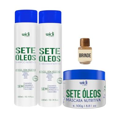 Imagem de Widi Care Sete Óleos, Kit com Shampoo 300ml, Condicionador 300ml, Máscara 500g e Óleo 5ml, Tratamento Nutritivo com Óleos Vegetais