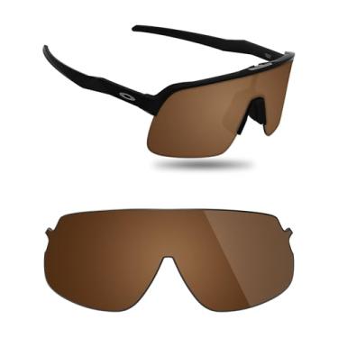 Imagem de Fiskr Lentes polarizadas de substituição compatíveis com óculos de sol Oakley Sutro Lite OO9463, resistente a impactos e ajuste perfeito - marrom âmbar