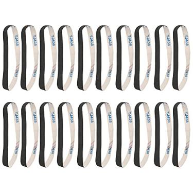 Imagem de Rolinhos Abrasivos de Lixagem Ferramenta de Polimento para Trabalhadores de Metal 20pcs (80#)