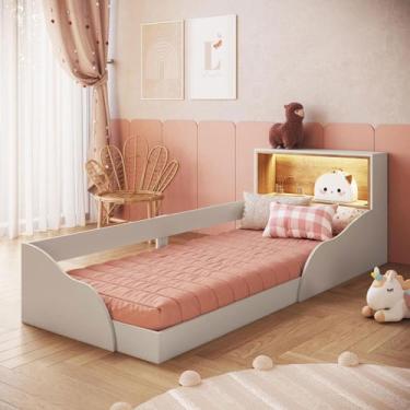 Imagem de Cama Infantil Lille com Led Arenas - Art In Móveis, Bege, Unisex