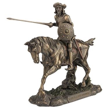 Imagem de US Estatueta de Dom Quixote de 23 cm de bronze fundido a frio