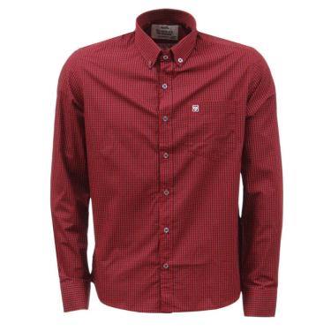 Imagem de Camisa Xadrez Manga Longa Vermelha e Preto Cowboy Winner 36901