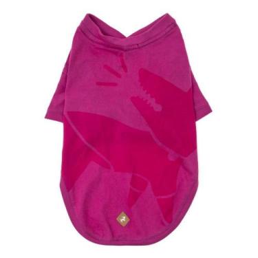 Imagem de T-Shirt Gola V Basic Pet - Fucsia - M - Zampe