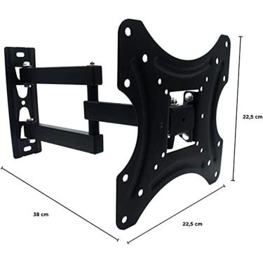 Imagem de Suporte Tv Articulado 32 A 55 Polegadas Universal Até 22 Kg