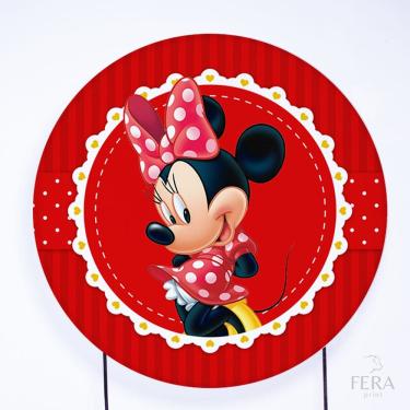 Imagem de Painel Decorativo para Festa 1,80x1,80 metros Vesti Fácil com Elástico Minnie - Fera Print