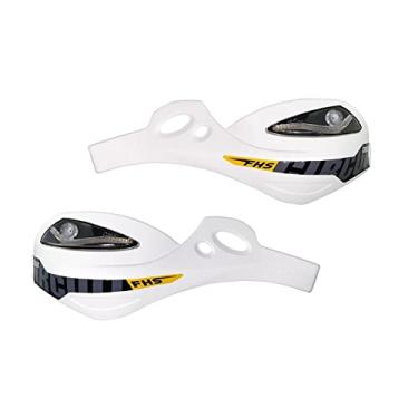 Imagem de Circuit Equipment - Protetor de Mão Fhs com Led em Alumínio - Segurança e Durabilidade - Guidão de Alumínio - Branco