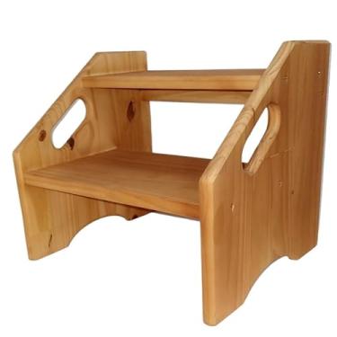 Imagem de portátil 2 degraus madeira para maca ou casa