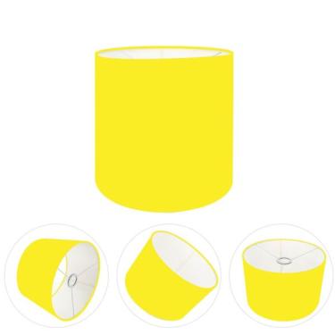 Imagem de Cúpula Abajur Cilíndrica Cp-8005 Ø18x18cm Amarelo
