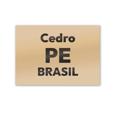 Imagem de Imã de Geladeira Cedro Pernambuco MDF 8x5 para Decorativo