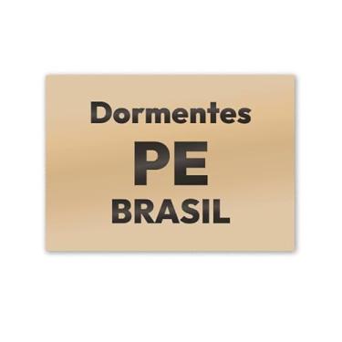 Imagem de Imã de Geladeira Dormentes PE MDF 8cm x 5cm para Decoração