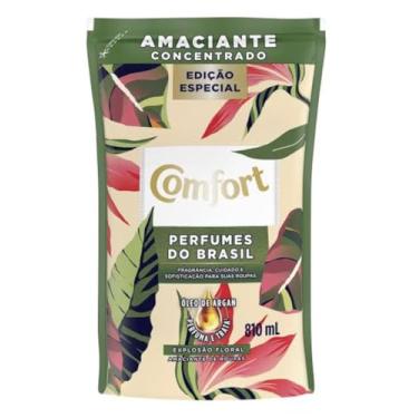 Imagem de Amaciante Comfort Concentrado Perfumes do Brasil, Edição Especial, Explosão Floral com Óleo de Argan, 810 mL Refil