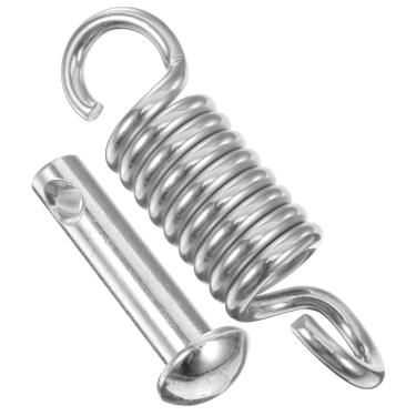 Imagem de Housoutil 1 Conjunto de Ganchos para Rede de Alta Resistência com Molas e Pino para Cadeira Suspensa, Saco de Pancadas, Rede e Balanço de Varanda, 13,00 * 3,38 * 0,64cm