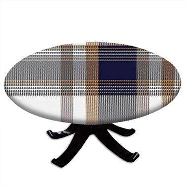 Imagem de Cortina blecaute xadrez, padrão marrom ombré texturizado xadrez sem costura, cortinas blackout com absorção de som para decoração de sala de jantar/festa, L 132 x C 137 centímetros