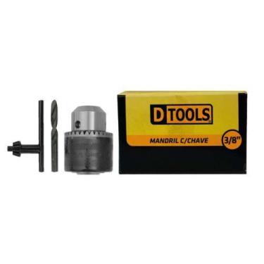 Imagem de Mandril com Chave 3/8'' para Brocas de 0,8mm a 10mm - Ideal para Madei