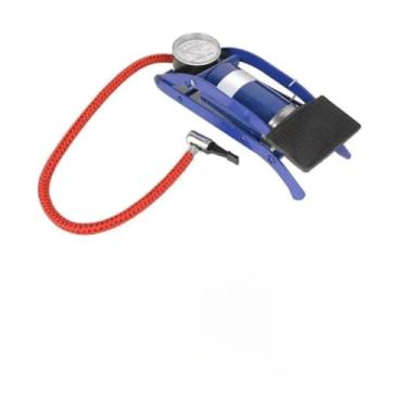 Imagem de Bomba De Ar Com Pedal Tanque Alta Pressão Para Encher Pneus Bike Carro Bicicleta Bola Colchão