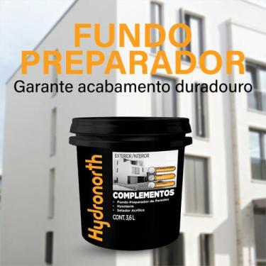 Imagem de Fundo Preparador De Paredes 3,6 Litros Incolor Fácil Aplicação Hydrono