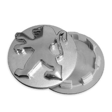Imagem de Sub Calota Peugeot Prata 58mm - Emblemax