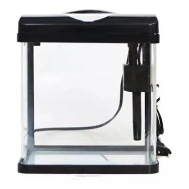 Imagem de Hopar Aquário La-238 10l Filtro Led 127v Vidro Curvo, Preto