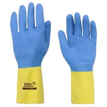 Imagem de Luva Látex e Neoprene Slim Bicolor Tam. M CA 39700 | Volk do Brasil