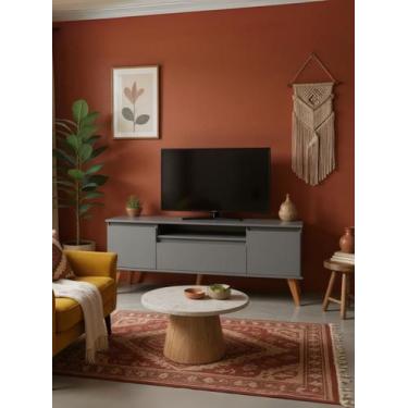 Imagem de Rack para TV 150cm Retro Mdf Dallas - On Móveis, Verde