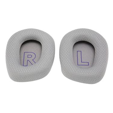 Imagem de Xixian Breathable Comfortable Elastic Replacement Ear Pads For G733 Headphones, Compatible with, G733, Replacement Ear Pads, Good Elasticity, Soft Leather, Good Breathability, Sturdy, (Cinza