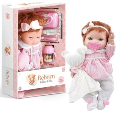 Imagem de Bebê Reborn Boneca Menina Rotina Do Dia Com Acessórios - Roma