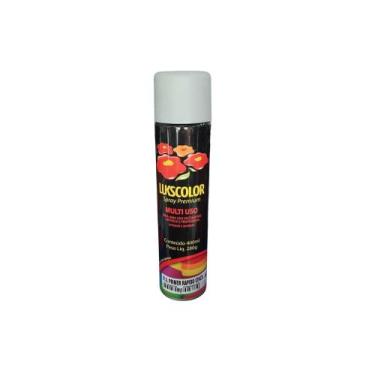 Imagem de Tinta Spray Lukscolor Multiuso 400ml, cinza brilhante