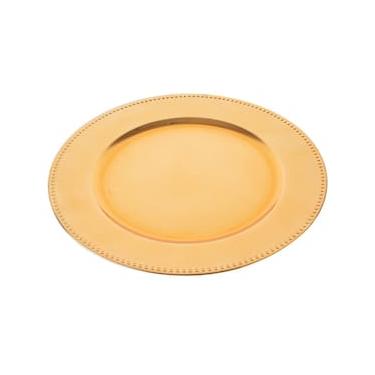 Imagem de Sousplat de Plástico Wolff Mesa 61024 Dourado - 33 cm